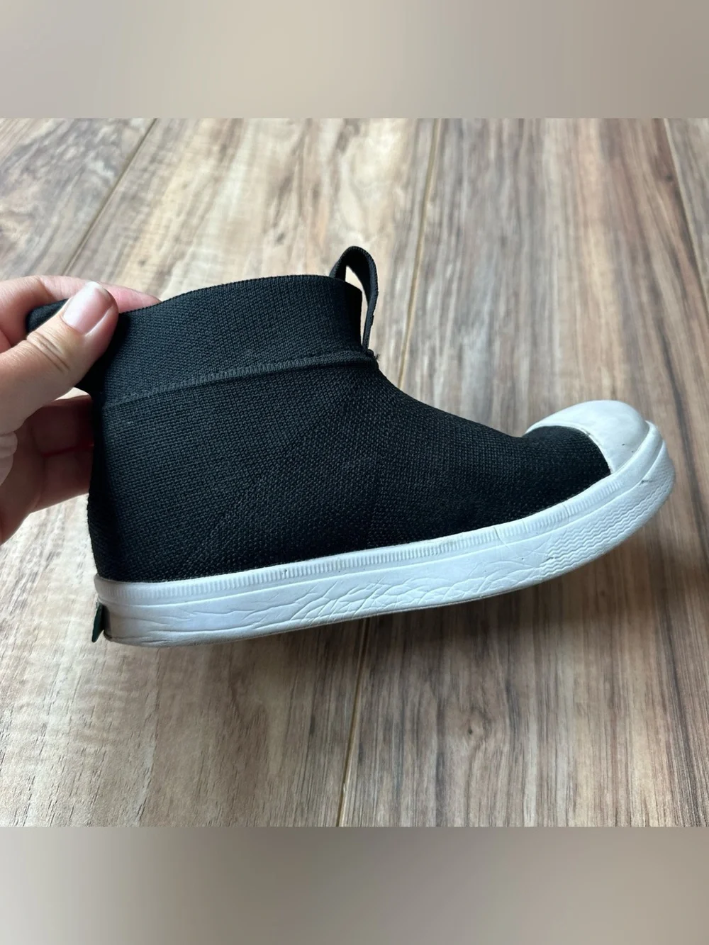 Native Shoes Jefferson Hydroknit Child Boot Shoes Black Size J2 EU 33.5 Pull On
